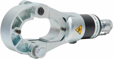 15-Ton Remote Head Flip Top Crimping Tool, 2 Inch Jaw Opening, 30,000 LB Crimping Force