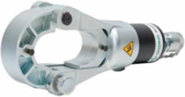 15-Ton Remote Head Flip Top Crimping Tool, 2 Inch Jaw Opening, 30,000 LB Crimping Force