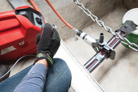 Remote Cable Cutter Head for Copper/Aluminum Cables up to 4 Inch, 17-1/2 Inch Length