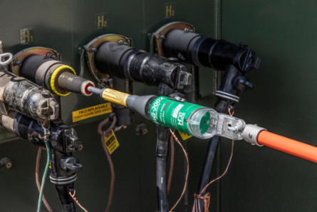 TAG Contact Voltage Detector 12-35KV Line-to-Line, 10 Inch Length, Audible & Visual Alert