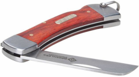 Folding Knife, 2-1/4 Inch Stainless Steel Blade, Rosewood Handle, Lock-Back