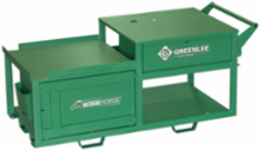 Workhorse Bending & Threading Cart, Steel, 2000 lbs Load Capacity