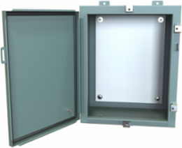 Wall Mount Electrical Enclosure 20 Inch x 16 Inch x 10 Inch, Mild Steel, 47 lbs, IP66