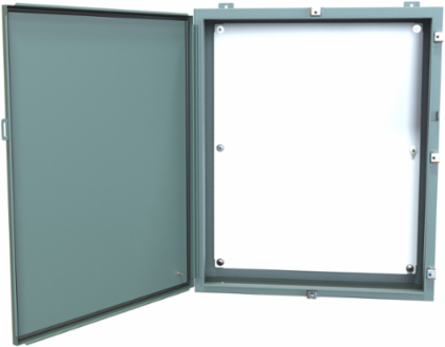 Wallmount Enclosure 36 x 30 x 8 Inch, Mild Steel, 122 lbs, IP66