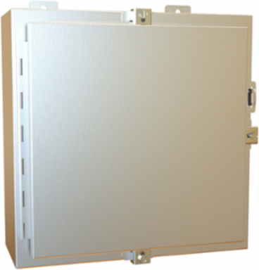 N4X Wallmount Enclosure 16 Inch x 16 Inch x 6 Inch, Stainless Steel, 30 lbs