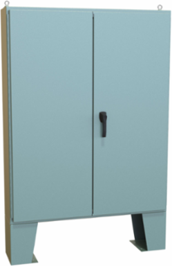 N12 Double Door Floor Mount Enclosure, 60.13 x 48.06 x 10.69 Inch, IP54 Rated, Steel