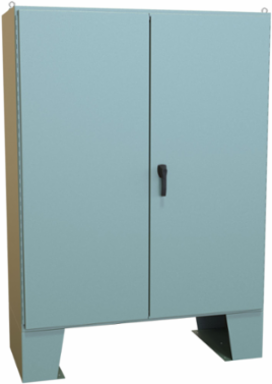 NEMA12 TWO DR ENCL C/W MTG FT - 72.13 x 60.06 x 24.69