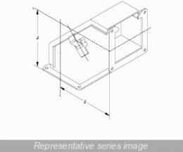 90 Inch Elbow Outside Opening, Fits 6 x 6, Steel, 10 lbs