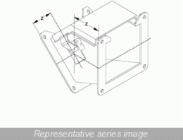 45 Inch Elbow Outside Opening N12 Wireway, Steel, 8 lbs