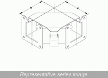 90 Inch Elbow Top Opening N12 Wireway - Steel/Gray, 13 lbs