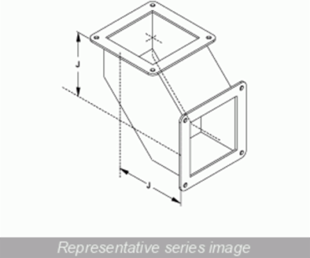 90 Inch Elbow N12 Wireway - Steel/Gray, 2 lbs