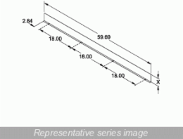 60 Inch Steel Partition Barrier - 4 lbs, REACH/RoHS/USMCA Compliant