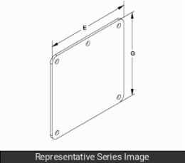 N4X WIREWAY 4X4 COVER PLATE