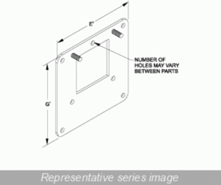 EDGE HOLE REDUC 4X4TO2.5X2.5