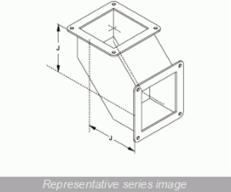 N12 Wireway 90 Inch Elbow, Steel/Gray, 6 x 6, 8 lbs