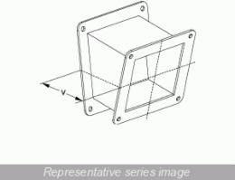 22.5 Inch Elbow N12 Wireway, Fits 8 x 8, Steel, 10 lbs