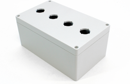 N4X Push Button Enclosure - 7.9 Inch x 4.7 Inch x 3.5 Inch, IP66, Polycarbonate