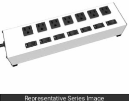 Heavy Duty 7 Outlet Power Strip, 15 Feet, 120 VAC, 15 Amps
