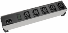 IEC 5 OUTLET 12" P-BAR, Outlet Strip Type - Heavy Duty