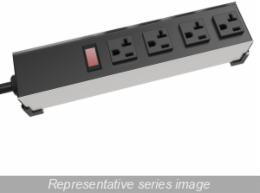 6 Outlet Heavy Duty Power Strip, 5-20R, 120VAC, 20A, 6 ft Cord