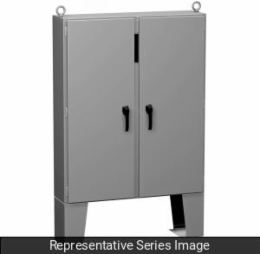 Two Door Disconnect Enclosure 60.13 x 48.88 x 12.13 Inch Steel, 542 lbs