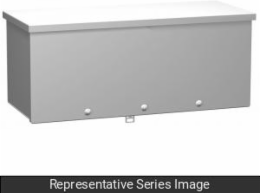 Type 3R Wiring Trough 6x6 Inch, 48 Inch Depth, Steel, 23 lbs