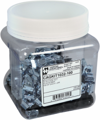 100PK 10-32 CAGNUTS & SCREWS, Weight: 2 lbs, TAA-Compliant