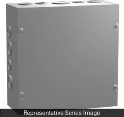 SCREW COVER W/KO'S 6X6X4 - 6 x 6 x 4