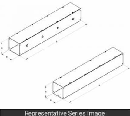 STRAIGHT SECTION KO 2.5X2.5X60 - 2.5 x 2.5 x 60