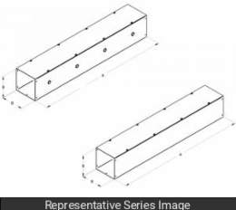STRAIGHT SECTION KO 6X6X48 - 6 x 6 x 48