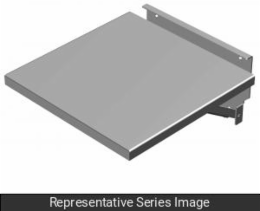 FOLD DOWN SHELF 18X18 GY - 1 x 18 x 18