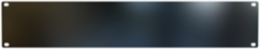 2U Flat Steel Rack Panel, Mild Steel, 1.15 lbs, TAA Compliant