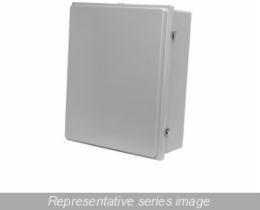 RAISED LID W/WINDOW TWIST LATC - 16.27 x 14.4 x 8.13