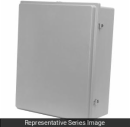 6-1/10 Inch x 6-1/10 Inch x 4-18 Inch Non-Metal Raised Lid, IP66, 3 lbs