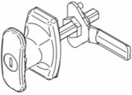 N 12 "T" LOCKING 1 PT LATCH