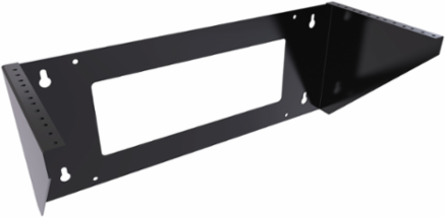 4U Vertical Wall Rack, 7.69 Inch Depth, 19.19 Inch Width, Mild Steel