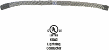 Aluminum Lightning Protection Conductor Wire 24-Strands UL Listed