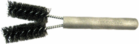 Cable Cleaning Brush, V-Shape Steel Bristles for Oxidized Cables