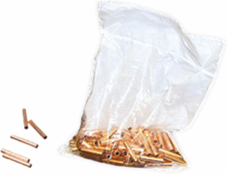 Copper Adapter Sleeve for #5 Solid & #6 Stranded Conductors, 1 Inch Length