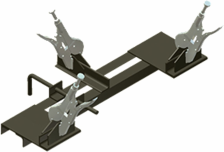 Steel Cable Clamp Assembly for Welding Cables Under Tension