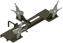 Steel Cable Clamp Assembly for Welding Cables Under Tension