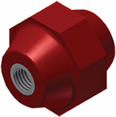 Ground Bar Standoff Insulator 2-1/2 Inch x 2-5/8 Inch, 3400V, Glass Reinforced Polyester