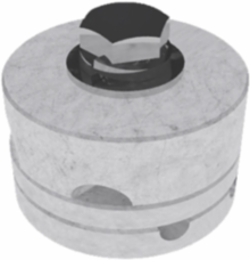 Fence Fabric Ground Clamp for #2 Stranded Conductor, Tinned Brass