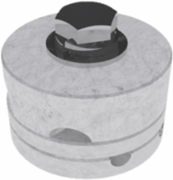 Fence Fabric Ground Clamp for #2 & 4/0 Stranded Conductors, Tinned Brass