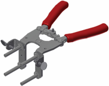 B-106 Handle Clamp with Flint Ignitor, Steel Material