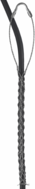 Stainless Steel Split Mesh Support Grip, 0.75-0.99 Inch, Single Eye