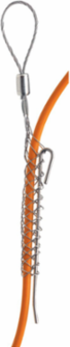 Fiber Optic Pulling Grip, Slack, .38-.49 Inch, 800 lb Strength
