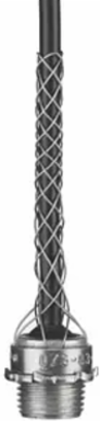 Kellems Dusttight Strain Relief Grips, .73-.97 Inch, 1 Inch, Aluminum