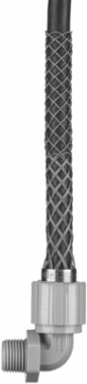 Deluxe 90 Degree Male Cord Grip, 0.500-0.625 Inch, 3/4 Inch NPT