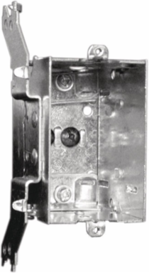 1-Gang Device Box, Gangable, 3 Inch Deep, 15 Cu. In., Steel Construction